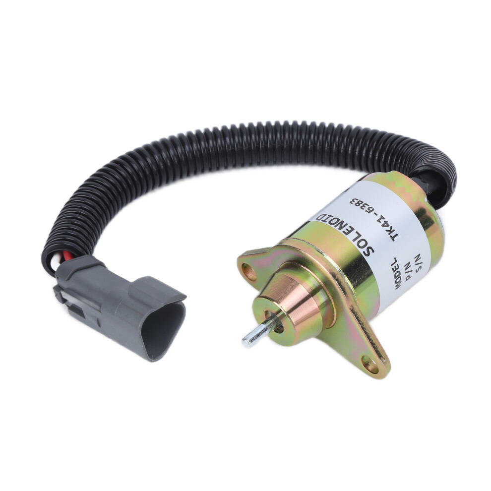 Fuel Stop Shutdown Solenoid For Diesel Engines 366-486 12V Aluminum 8701363479626