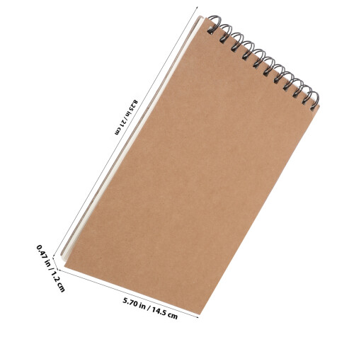 a5 80 couverture kraft lignes portable 1