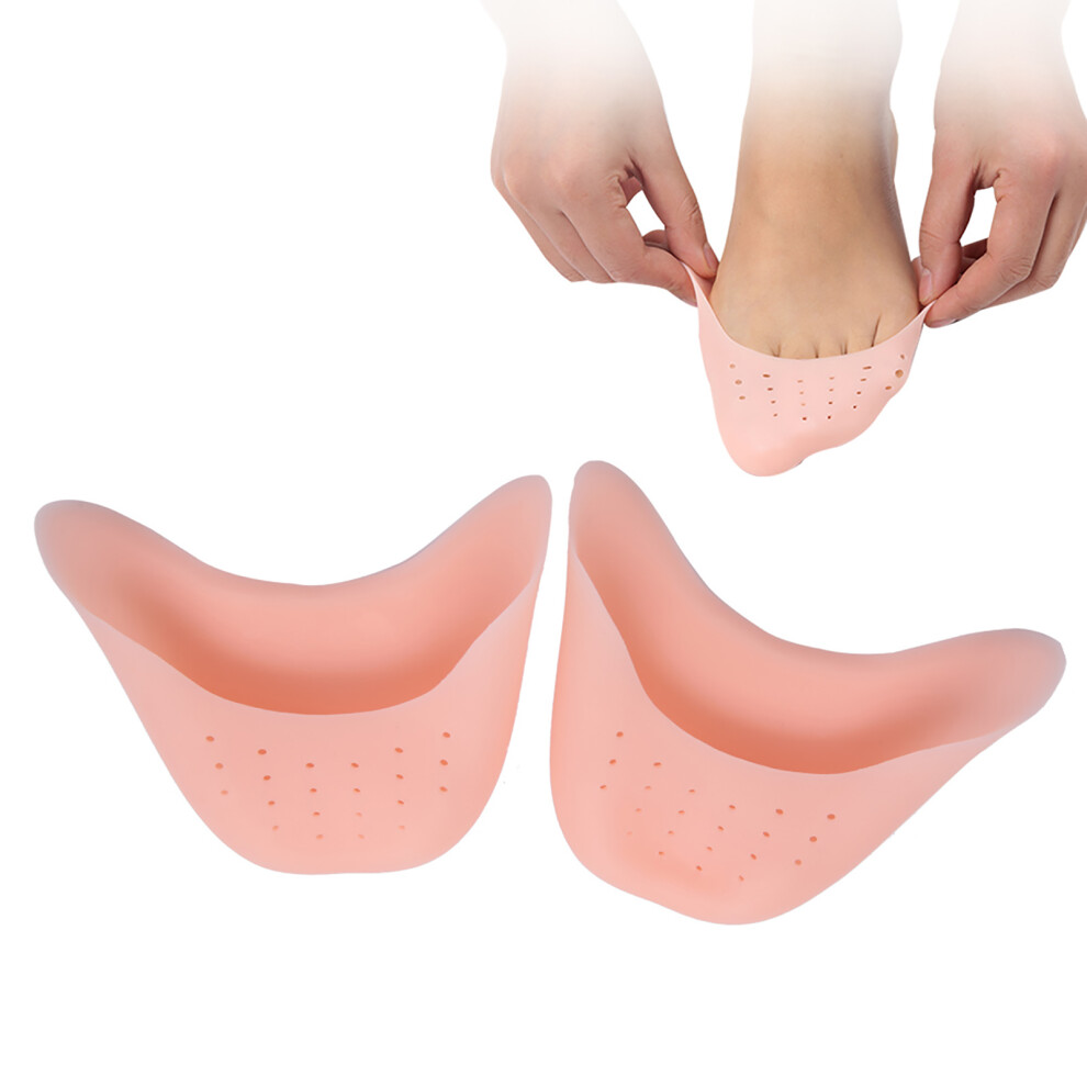 Dance Foot Care Pads Silicone Ballet Toe Protectors Soft Flesh 1 Pair