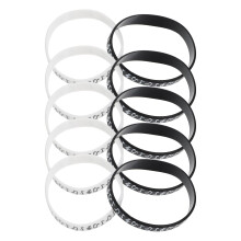 10pcs electric concert bracelets syllable notes silicone wristlets