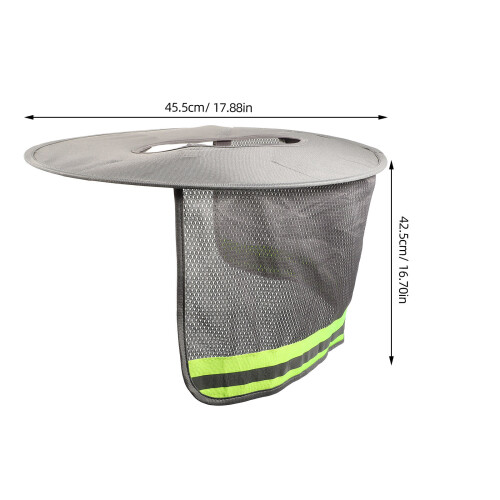 Full Brim Hard Hat Met Halsbeschermer Accessoire 2