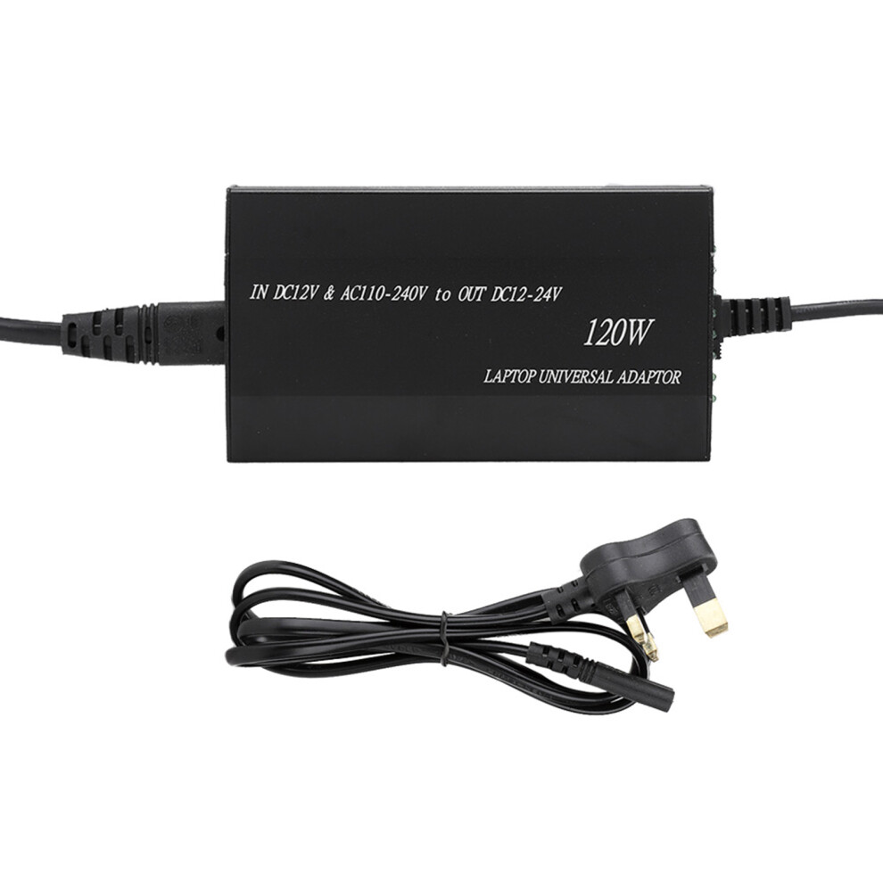 120W Universal Car Power Charger With 8 Dc Adapters & Usb Port 6911363480467