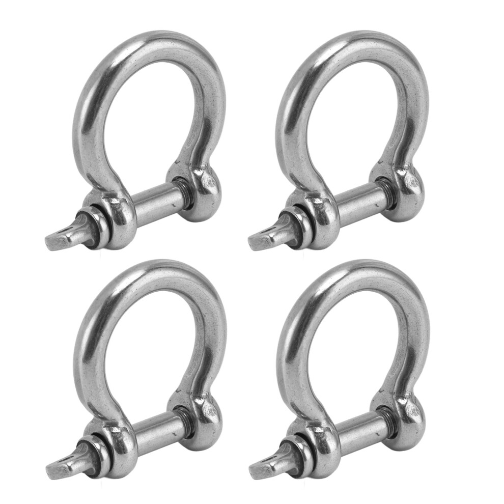 304 Stainless Steel Bow Shackle M12 Load Clamp 4Pcs For Marine & Industrial Use 5001363480770