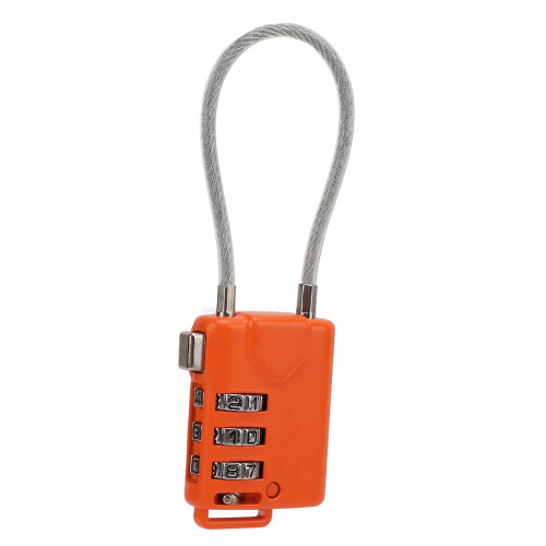 Orange TSA Approved Luggage Lock, Resettable 3-Digit Combo 1
