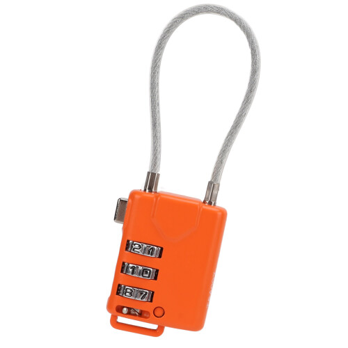 Orange TSA Approved Luggage Lock, Resettable 3-Digit Combo 2