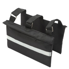 RV Sewer Weight Bag Oxford Fabric 5.91Inch Sand Pouch Reflective Strip Black For Camping Travel