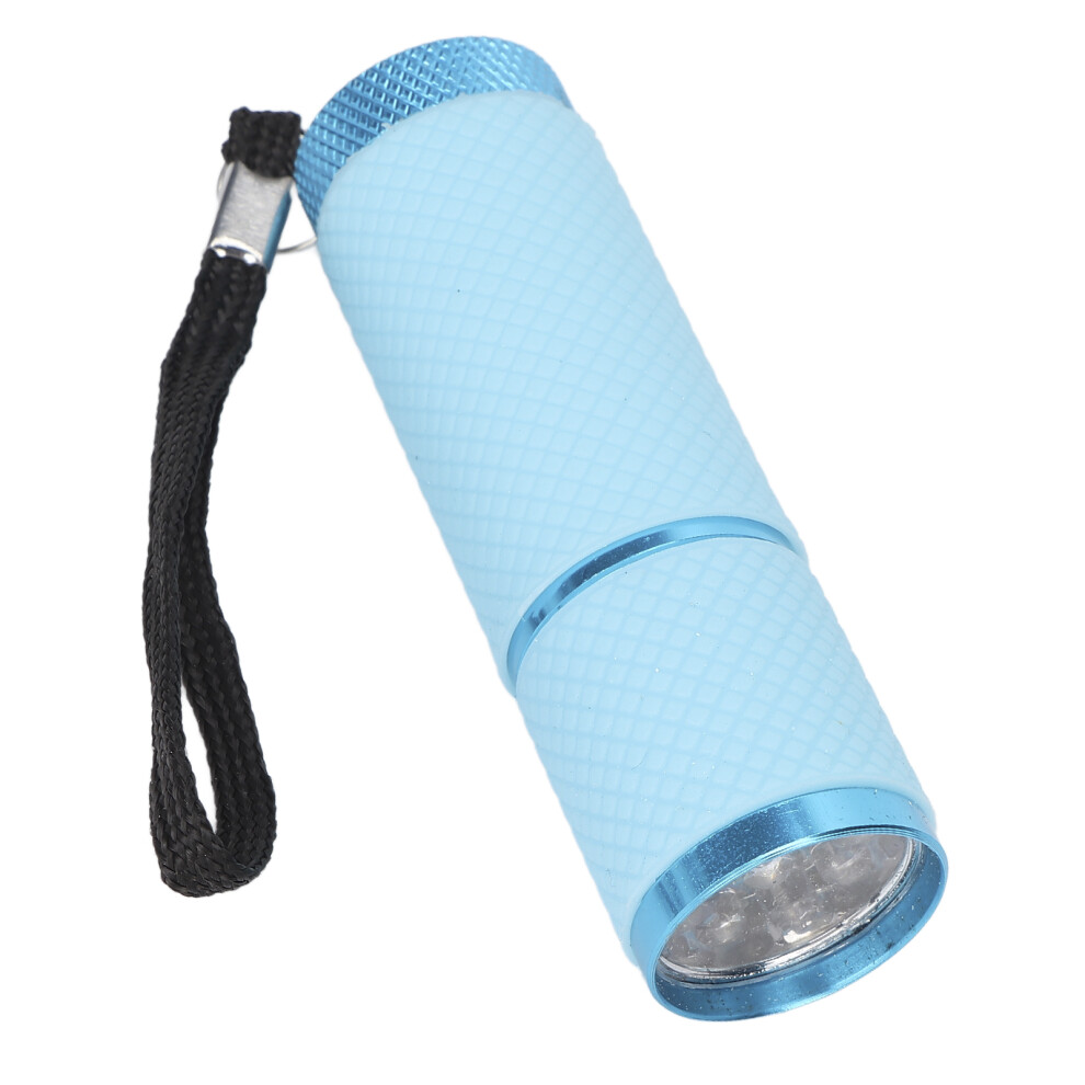 Portable Blue LED Nail Dryer Flashlight Shaped Nail Lamp for Rhinestones Fixation
