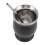 230ml Doppelwandiger schwarzer Edelstahl-Teebecher, 11x8cm 11