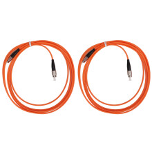 2 Stück E-FC/FC-MM-3M 3 m FC-FC Patchkabel, Farbe:N/A