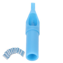 5DT 50 Stück Tattoo-Nadelspitzen-Set 0,8  4,8 cm Klar