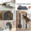 Pack Of 2 Adhesive Cats Tree Furniture Protector Pad-Light Grey 6