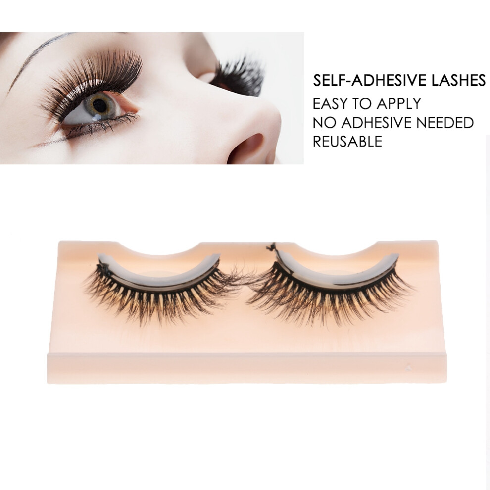 3D Self Adhesive False Eyelash Extensions No Glue 02# 1.2cm