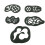 1 Box 25Pcs Creative Hair Pattern Kit 8