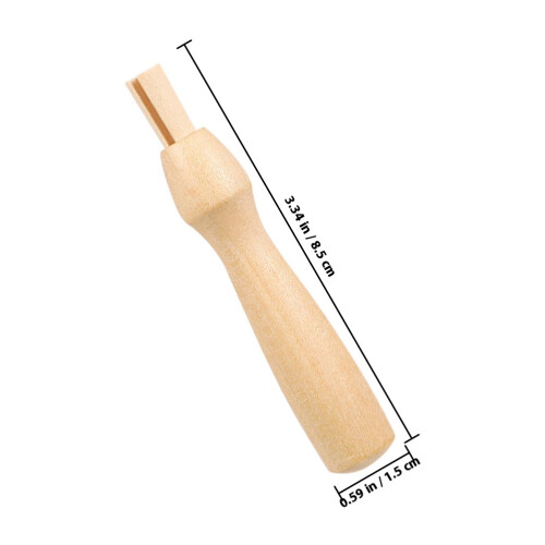 6Pcs Ergonomic Wooden Needle Felting Handles Replacement Craft Tools 1