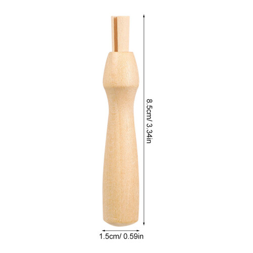 6Pcs Ergonomic Wooden Needle Felting Handles Replacement Craft Tools 2