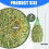 2pcs Horse Hays Net Mesh Pattern Regulates Eating Speed-Green 2