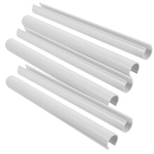 6Pcs Durable PVC Radiator Pipe Covers White Decorative Water Guards