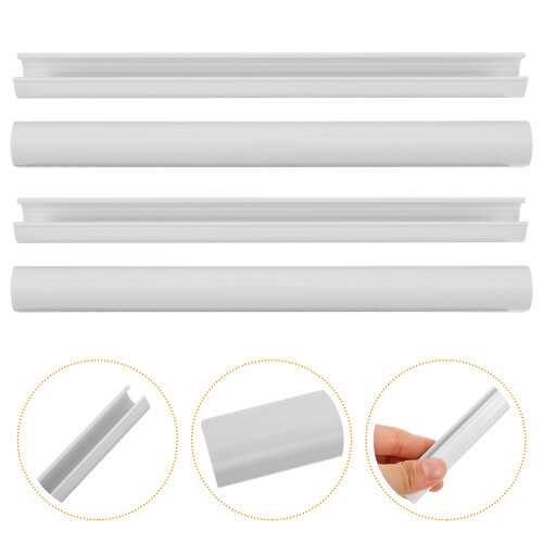 6Pcs Durable PVC Radiator Pipe Covers White Decorative Water Guards 2