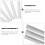 6Pcs Durable PVC Radiator Pipe Covers White Decorative Water Guards 11