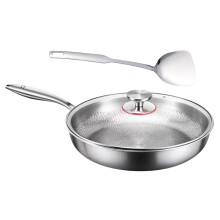 Titaniums Nonstick Frying Pan Set With Lid Spatula Scratch-26cm