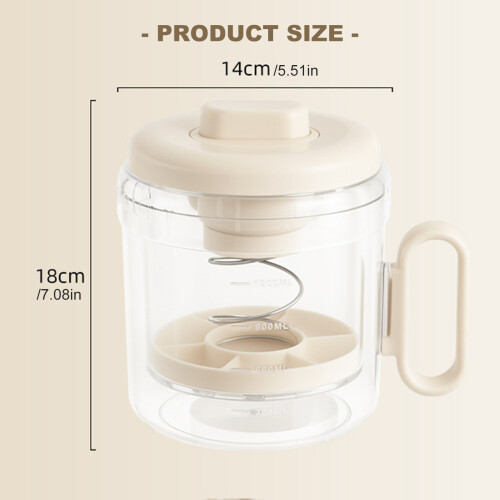 Adjustable Pressure Spring Yogurt Strainer With Fine Net-White 2