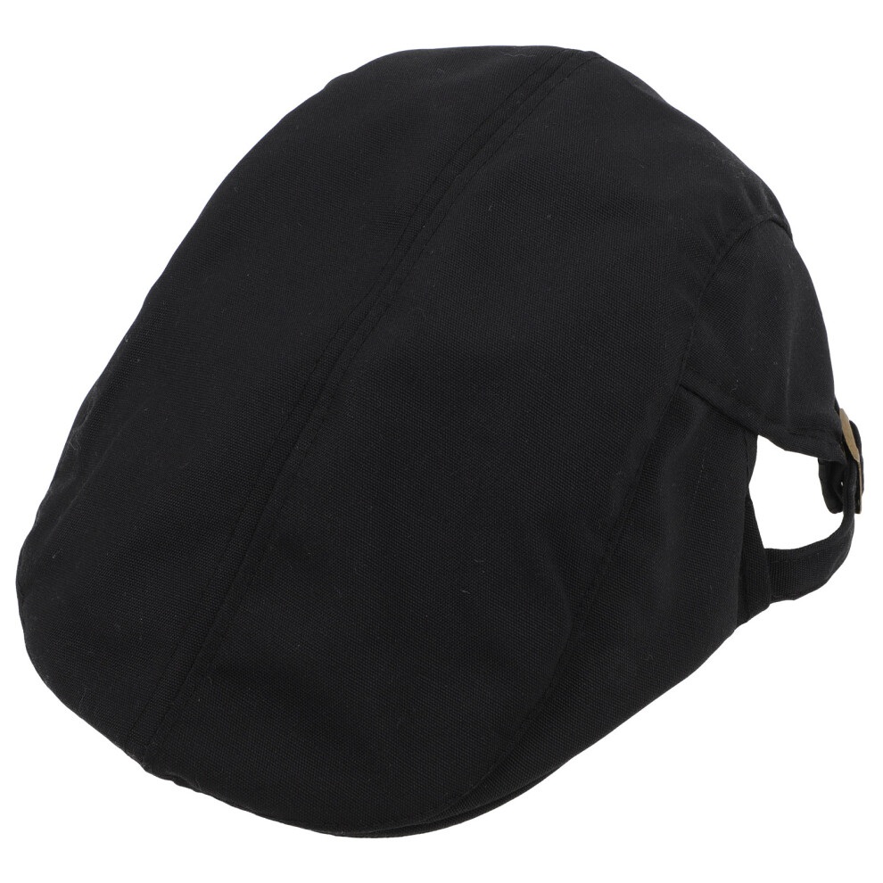 Black Canvas Chef Beret Hat Durable Kitchen Cooking Hat For Women 3522990766355