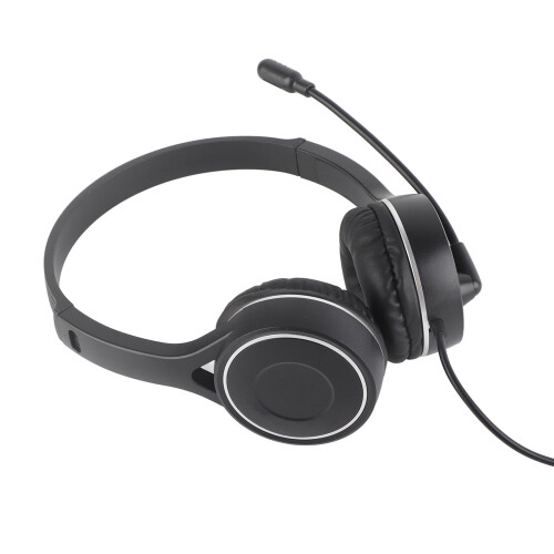 Kinder 4D-Stereo USB-Headset, 40 mm, 1,8 m, Schwarz 1