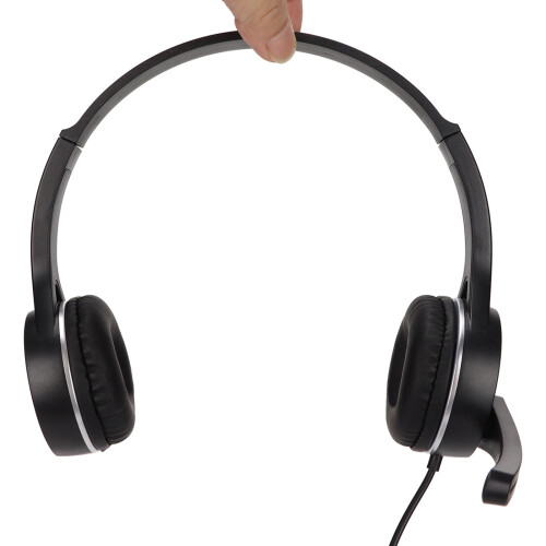 Kinder 4D-Stereo USB-Headset, 40 mm, 1,8 m, Schwarz 2