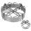 Gaskochfeld-Windschutz Winddichter-Ring 10 cm/3,9 Zoll 12
