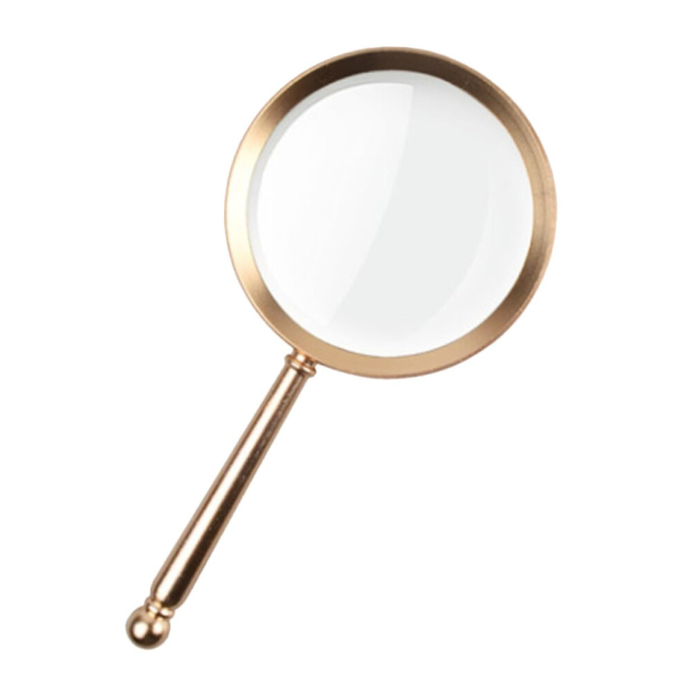 Handheld Magnifying Glass With Handle For Elderly Reading Portable Lightweight Lens Frame Practical Reading Magnifier