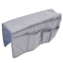 Remote Holder for Couch with Grey Dustproof Waterproof Armrest Pocket Storage