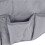Remote Holder for Couch with Grey Dustproof Waterproof Armrest Pocket Storage 11