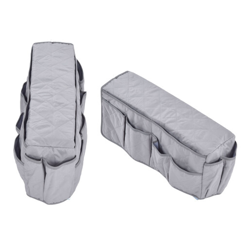 Remote Holder for Couch with Grey Dustproof Waterproof Armrest Pocket Storage 2