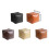 Sturdy PU Leather Storage Pouf Organizers Seat for-Deep coffee 4