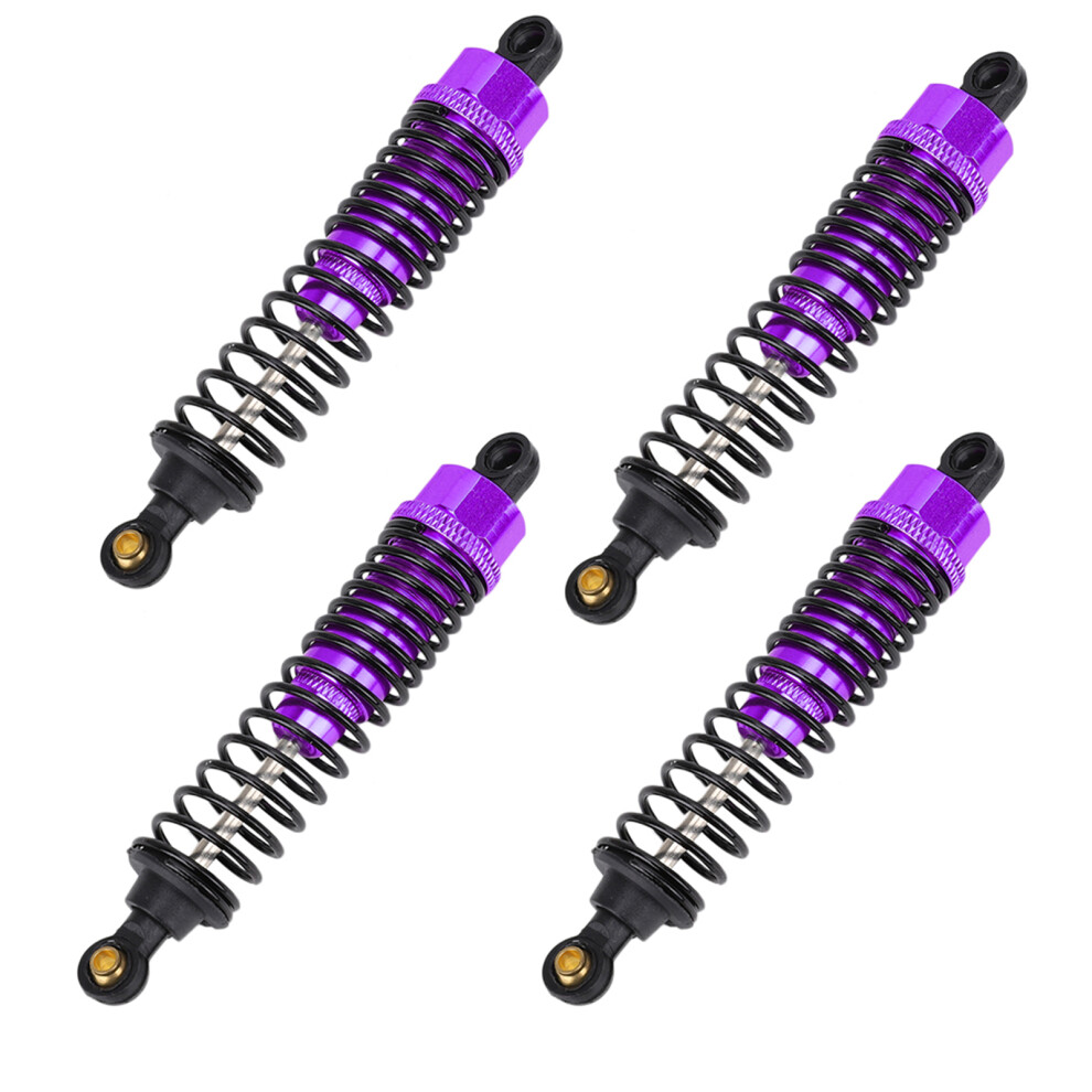4Pcs Aluminum Shock Damper For Hsp 106004 1:10 Rc Suv Purple 5041363485641