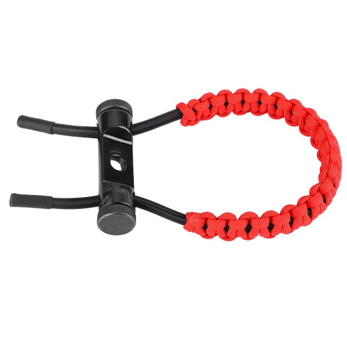Adjustable Red Archery Wrist Rope Polyester Strap 23cm x 7.5cm 1