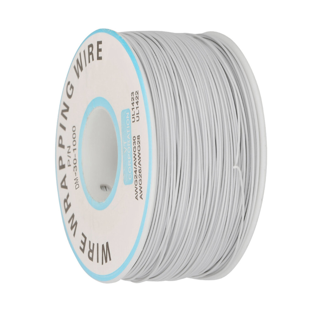 0.25Mm Core 30Awg Wire Wrapping Cable For Electronics - White 5091363487572
