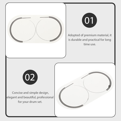 Drum Patch Dubbelsteg Ersättningslapp För Trummor Och Percussion 2