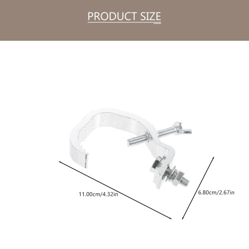 6 Pcs Aluminiumlegering Trässeklämmor Hängfångar För 1
