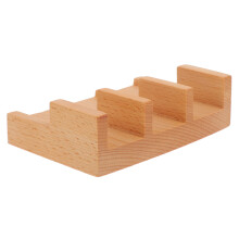 Suporte De Madeira Para Sushi Com 3 Compartimentos