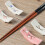 4St Kikärtsmönstrad Keramisk Chopsticksställ Japansk 7