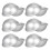 12Pcs Badsaltsmössar Halvcirkelkulor Form Av Aluminiumlegering 1