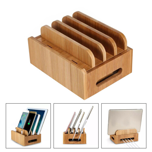Laddstation Usb Kabelorganizer För Telefon Surfplatta 1