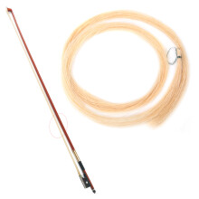 Violin bow hair replacement white - For violin/viola bows