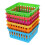 6Pcs Small Plastic Pencil Baskets Desk Organizers Storage Trays 10