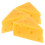 3 Pcs Artificial Triangle Cheese Models For Kitchen Bakery Display 1