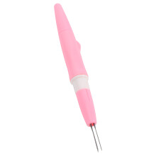1Set Duurzame Roze Borduurpen Drie- Voor Handwerk En Naaldvilten