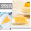 3 Pcs Artificial Triangle Cheese Models For Kitchen Bakery Display 7
