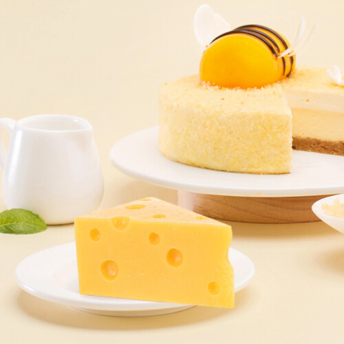 3 Pcs Artificial Triangle Cheese Models For Kitchen Bakery Display 2