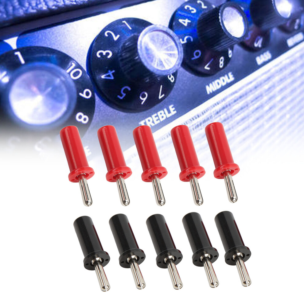 10Pcs Plated 4Mm Banana Plug Adapters For Speakers Solder Type Gold/Red/Black 5081363489812